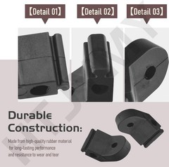 8 Pack 5095202 Rubber Pump Feet Replacement Parts, Black, Compatible with…