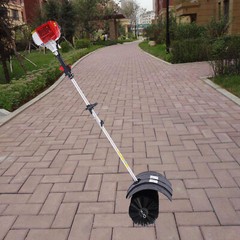 2 Stroke 52CC Gas Power Broom Handheld Sweeper Driveway Turf Grass Snow Cleaning