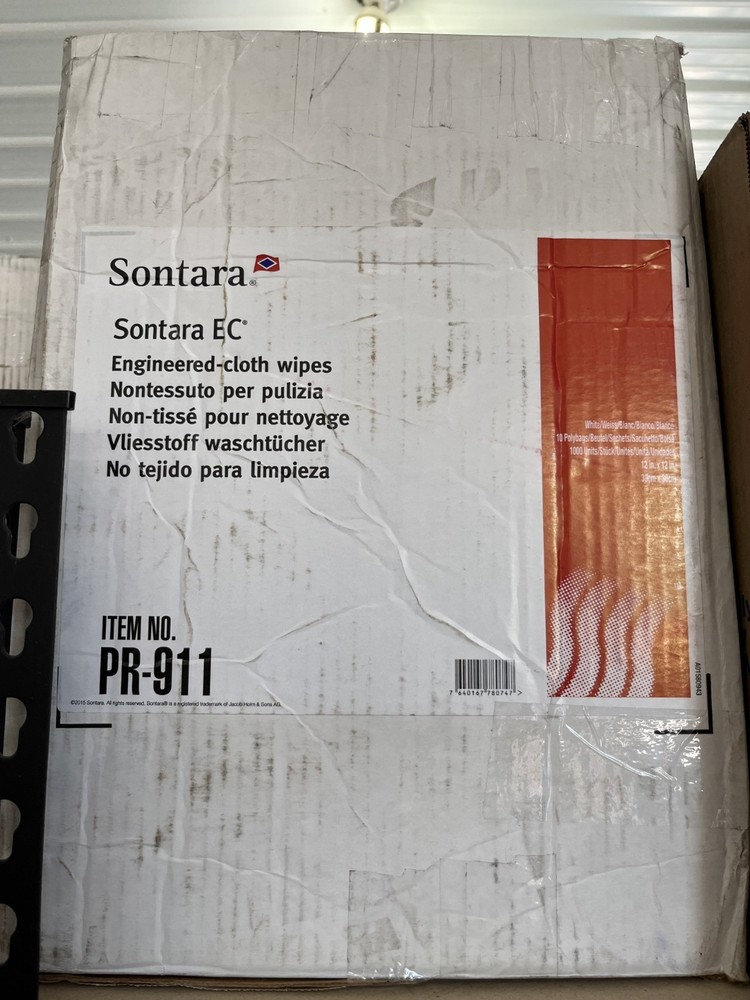 Sontara EC Engineered Cloth Wipes White 12×12 1000 Count Case PR-911