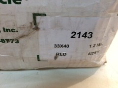 Stericycle 33 Gallon Red Bags for Biohazardous Waste sku# 2143 Case 8 rolls (I2)