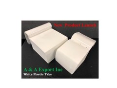Free Shipping – On Sale Now- 3×3 White Plastic Tabs 10,000 cts – A&A Export Inc