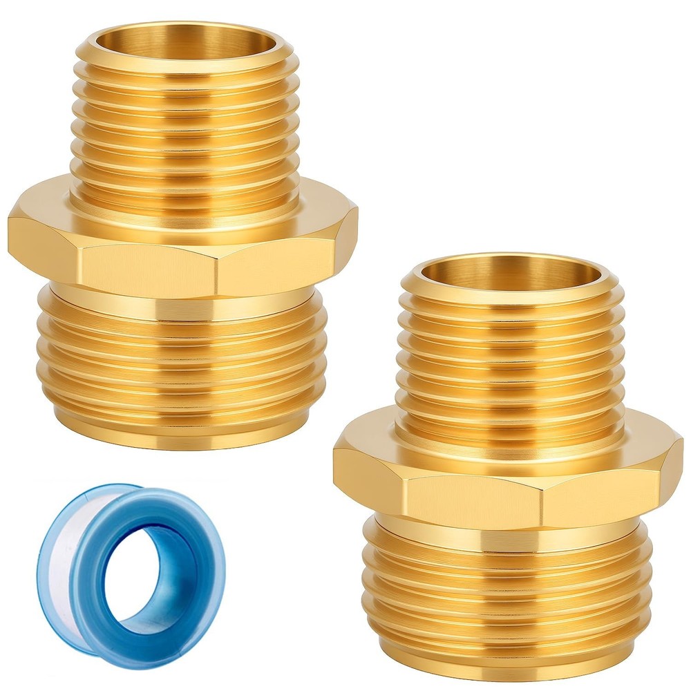 Garden Hose Adapter Fittings Solid brass Connectors Hose conversion pipe conn…