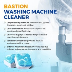 Washing Machine Cleaner Tablets 24 pack Powerful 24 Count (Pack of 1)