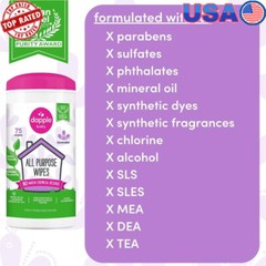 All-Purpose Cleaning Wipes Lavender Scented Baby Safe Gentle Formula 75 Count US