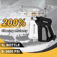 Foam Cannon with Short Pressure Washer Gun, Dual Connector Accessories, Snow …