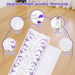 EHADOO Mop Pads Refills for Swiffer Power Mop: 20 Pcs Wet Dry 20