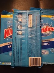 3 Pc Lot 38 Ct Windex Glass and Surface Cloth Wet Wipes (M19)