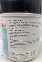 MicroCare MCC-BACW IsoClean Pre-Saturated IPA-Based Flux Remover Wipes, 100/Tub