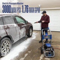 Westinghouse WPX3000e Electric Pressure Washer, 3000 Max PSI and 1.76 Max GPM…