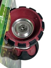Orbit Red/Black Rubber Coated Twist Fire Hose Nozzle with Standard 3/4 in.