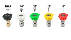 5pc Size 4.0 Pressure Washer Spray Nozzle Tips 4000 PSI- Quality Made In USA