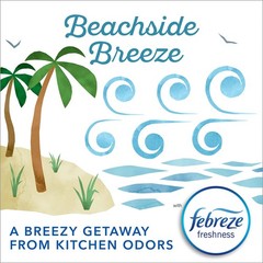 Glad Small Trash Bags 4 Gallon Febreze Beachside Breeze Garbage Bags Odor