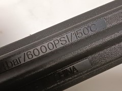 Lot of 3 Unbranded Pressure Washing Lances 414bar 6000PSI 150° C 47″ L, 35.5″ L