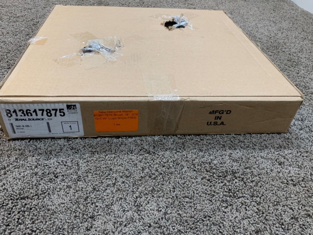 New Genuine Malish 813617875 Brush 18″ .070 Grit W/ Lugs Ships FREE
