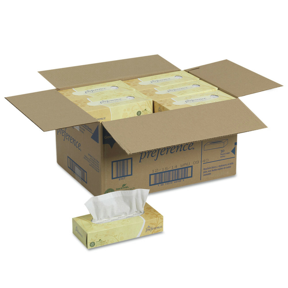 Georgia Pacific Professional 48100 PacificBlue Tissue (100-Sht/Bx, 30-Bx/Ct) New