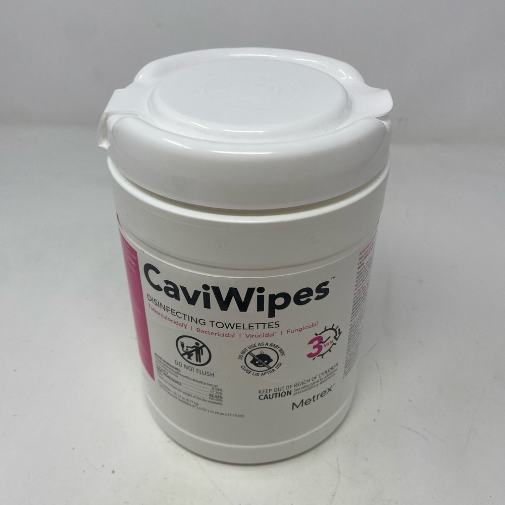 Metrex CaviWipes 160ct 6×6.75 Disinfecting Towelettes, White/Pink