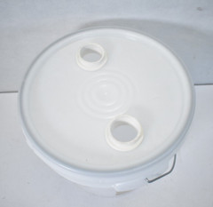 Leticia Premium 3.5 Gallon Bucket HDPE Natural White 75 Mil 11.91″ Dia