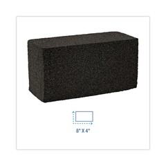 Boardwalk GB12PC 8″ x 4″ Grill Brick – Black (12/Ct) New