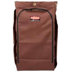 Rubbermaid 1966887 30 G. Brown High Capacity Vinyl-Lined Canvas Housekeeping Bag