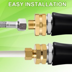 Tsinghwang 4PCS 3/8″ OD Compression x 3/4″ x FHT, as shown