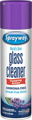 Sprayway Glass Cleaner Lavender Foaming Aerosol 19oz Pack of 6