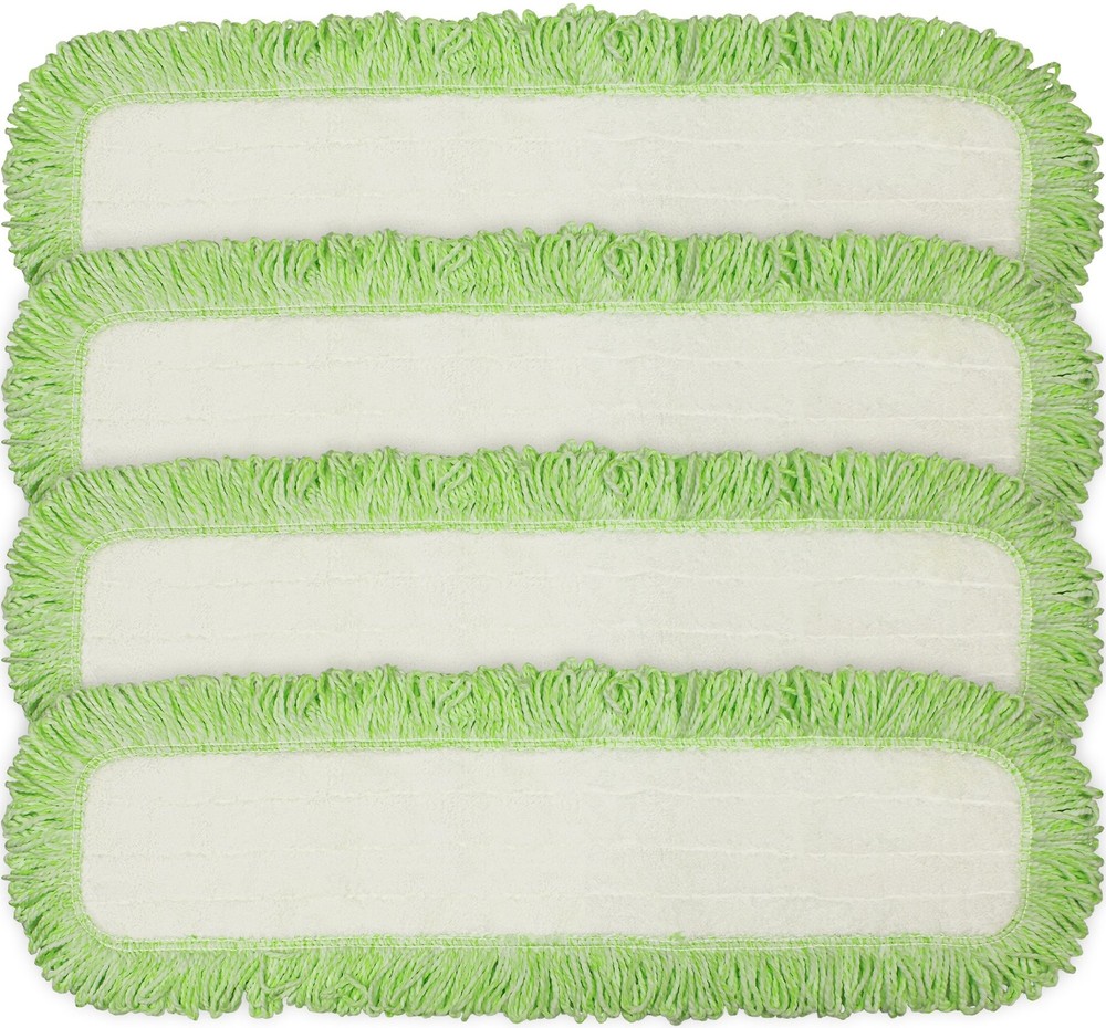 CleanAide Commercial Microfiber Dry Mop Pad Refill, 24 Inch Floor Cleaning Pa…