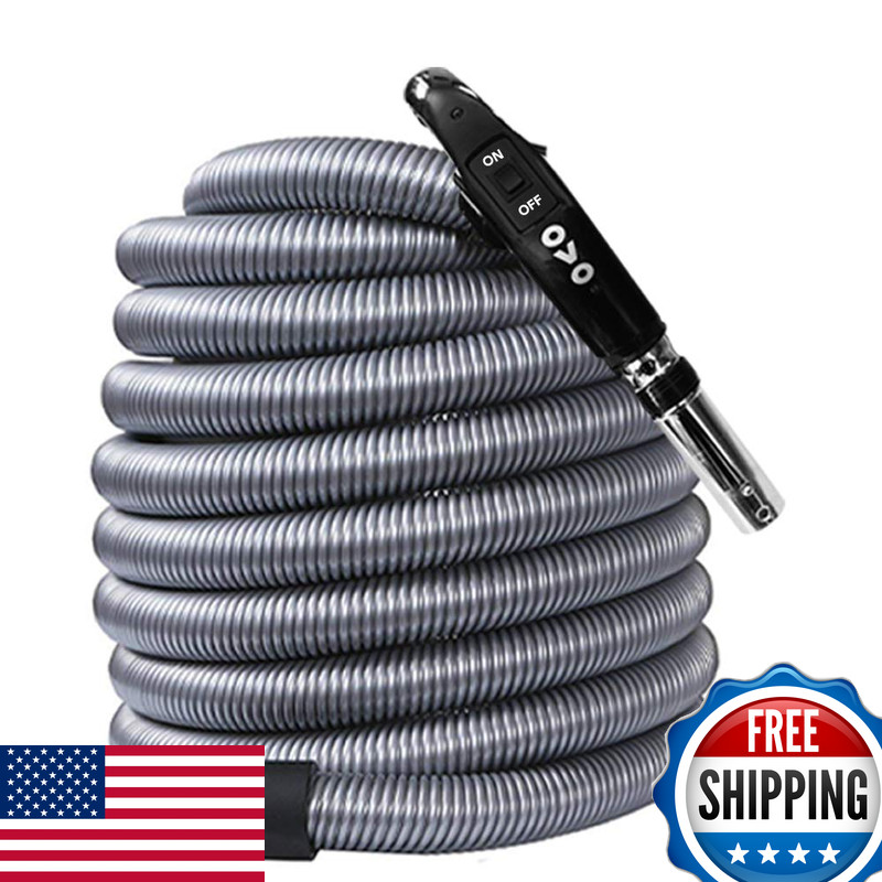 Ovo Universal Central Vacuum 30Ft Voltage Hose Switch Control At The Handle