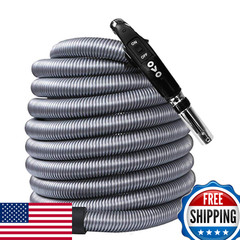 Ovo Universal Central Vacuum 30Ft Voltage Hose Switch Control At The Handle