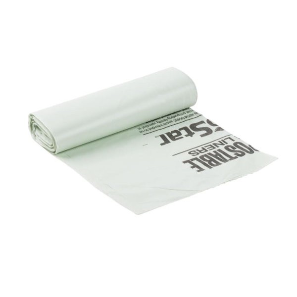 Pitt Plastics Compostable Liners, 1-mil, 38″ x 58″, Green, Box Of 100