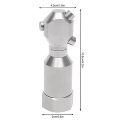 360° Rotating Spray Nozzle – 304 Stainless Steel, 50L/Min Flow High Pressur