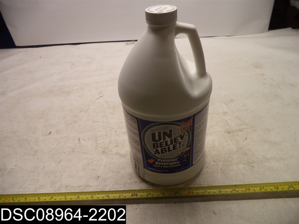 QTY=1 Gallon: Pro UNBELIEVABLE Stain & Odor Remover Item