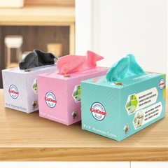 kickleen Microfiber Cleaning Cloth, Lint-Free Shop Towels Small, Blue