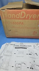 FASTDRY Automatic Hand Dryer HK 1800PA 120V/110V White Commercial Sanitary