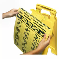 16.5 In. X 14 In. Polypropylene Bilingual Over-The-Spill Pad Tablet