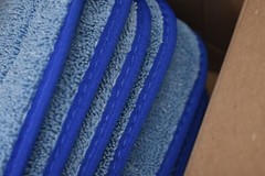 Lot of 12 Golden Star 11″ Blue Microfiber Mop heads Heavy Duty Wet AMM11HDBW