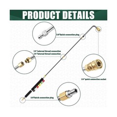 Extension Wand Kit – 4000 PSI, w/ 30/90/120掳 Tips, 1/4″ QC