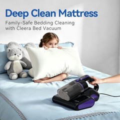 Cleera Mattress Vacuum Cleaner 600W 16Kpa Corded Bed Vacuum 140F Hot Air Filter