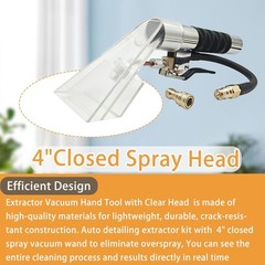 Carpet Extractor Wand with 1/4″Quick Disconnect Coupler Valve for Shop Vac/Mytee