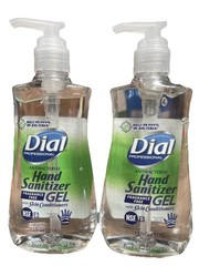 2 Pack Dial Professional 01585EA 7.5 oz Pump Bottle Hand Sanitizer