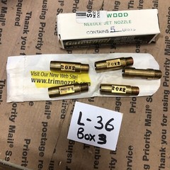 Gatewood, Needle Jet, Brass Nozzle, Stainless Tip, 0.020, Lot of 5 1137 20×2 Tip