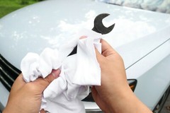 Pack of 10 White Shop Towels – 12 x 14 Cleaning Rags for Homes Cars Auto Garage