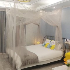 No-See-Um mesh Square Mosquito Net for King Size Bed 2 Openings Netting Mosquito