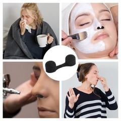 Dimeho 100 Pieces Nose Plug Filter Disposable Dust one size, Black