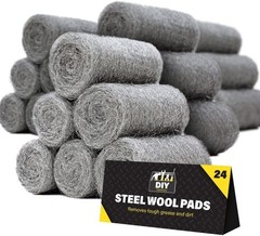 0000 Steel Wool for Mice Control – 24Pack Fine Grade Stainless Steel Wool for Fi