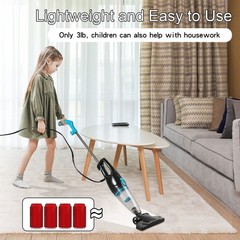 Intercleaner Corded Vacuum Cleaner, 15KPa Powerful Suction with 400W #3 Black