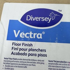 Diversey Vectra Floor Finish 5 Gallon 5105047 Commercial 19% Solids BIB Coating