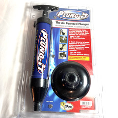Plung-It Air Powered Plunger LX-00300 Blue Black Drain Opener Sink Toilet Clog