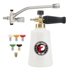 Tool Daily Foam Cannon for Pressure Washer with 1.5 L+Dual Connector, White