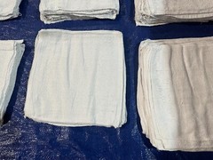 White Terry Towels Cotton Rags 25 lbs. Box – Multipurpose Cleaning Wiping Towels