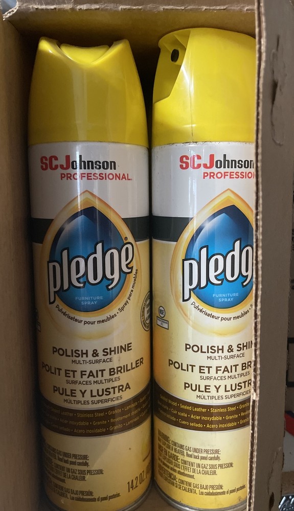 Pledge 301168 14.2 oz. Aerosol Can Furniture Polish – Lemon (6/Carton) New